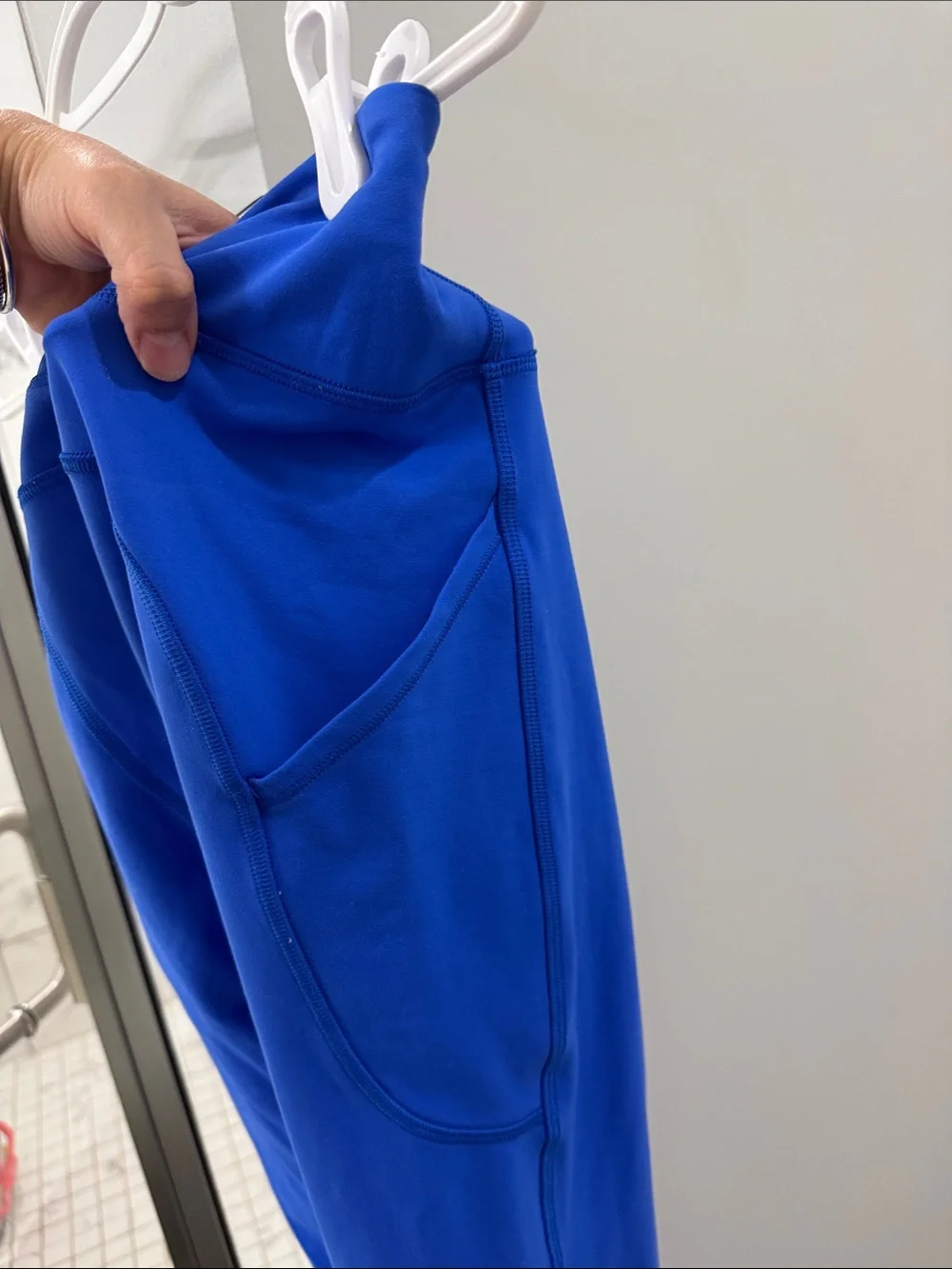 lululemon athletica blue high-waist pocket leggings